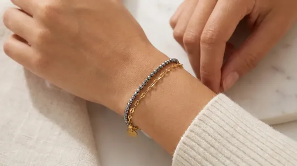 Edelstahl Armband Midnight Luxe Layer